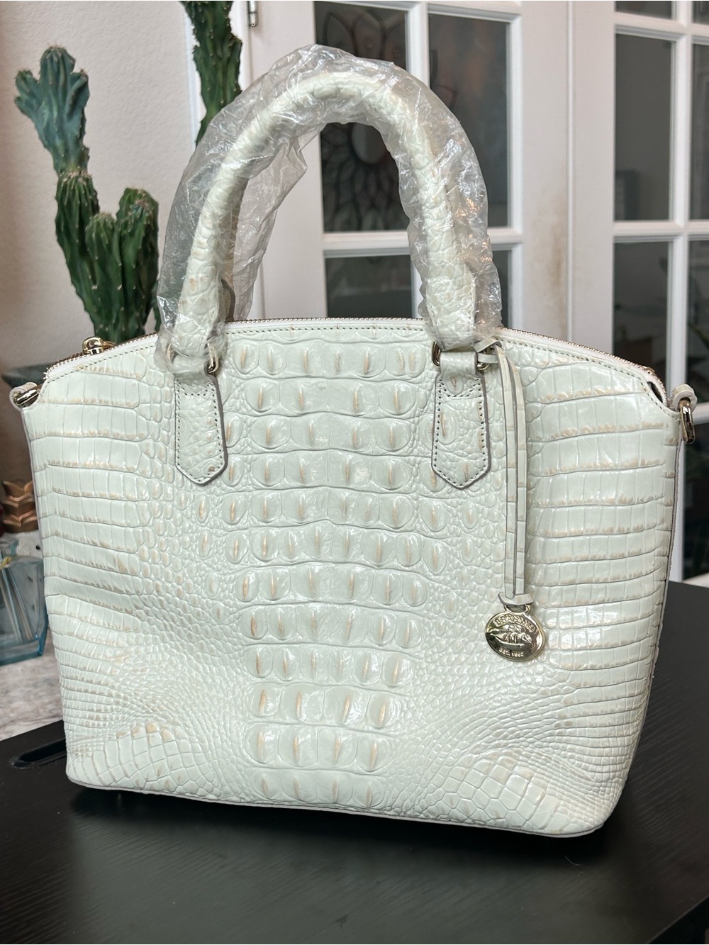 NWT Brahmin Duxbury Satchel/Shoulder Bag in Crystal Melbourne